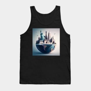 Famous Landmarks of the World Tank Top